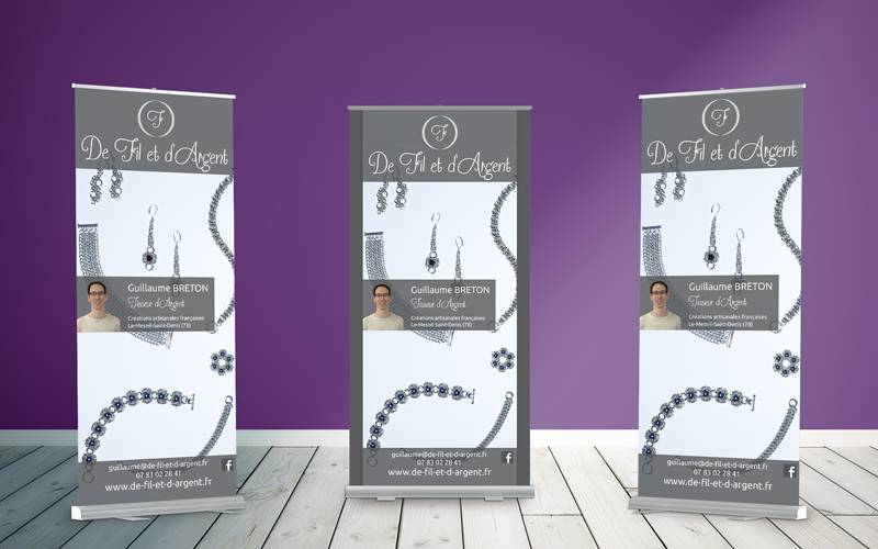 Impactea concept : création Roll-up De Fil & d'Argent