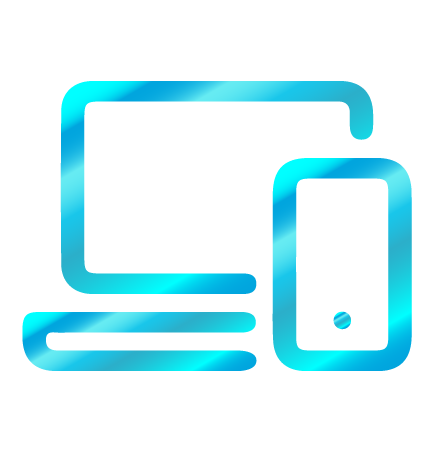 Conception &amp; réalisation de site vitrine : icône PC et smartphone